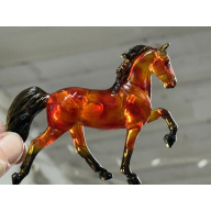 Breyer Custom Horse Stablemate Glossy Clearware Yellow Red Tortoise TWH Mold