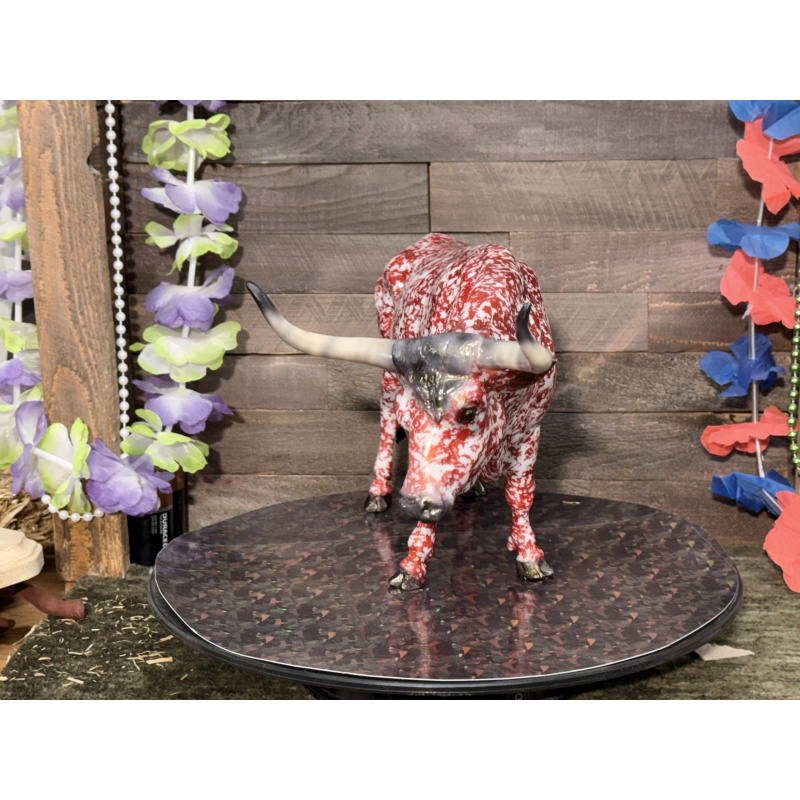 Breyer Custom Animal Traditional Bull T Bone Red Dapple W/Gold Irridescent