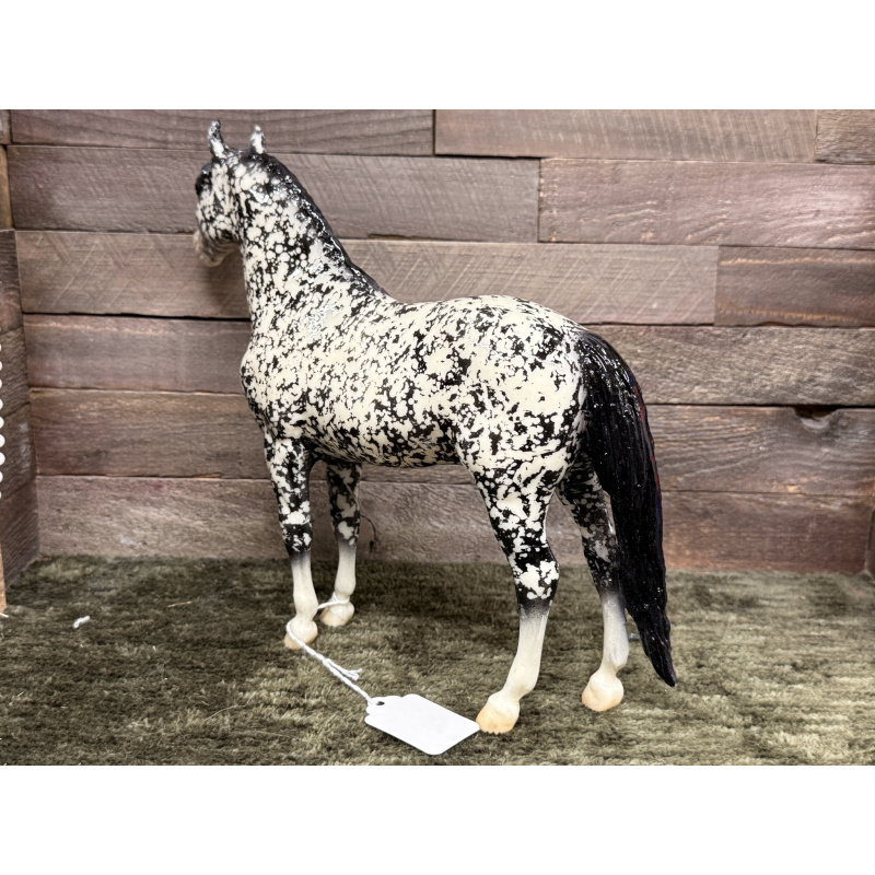 Breyer Custom Horse Traditional Wild Dapple Black Justin Morgan
