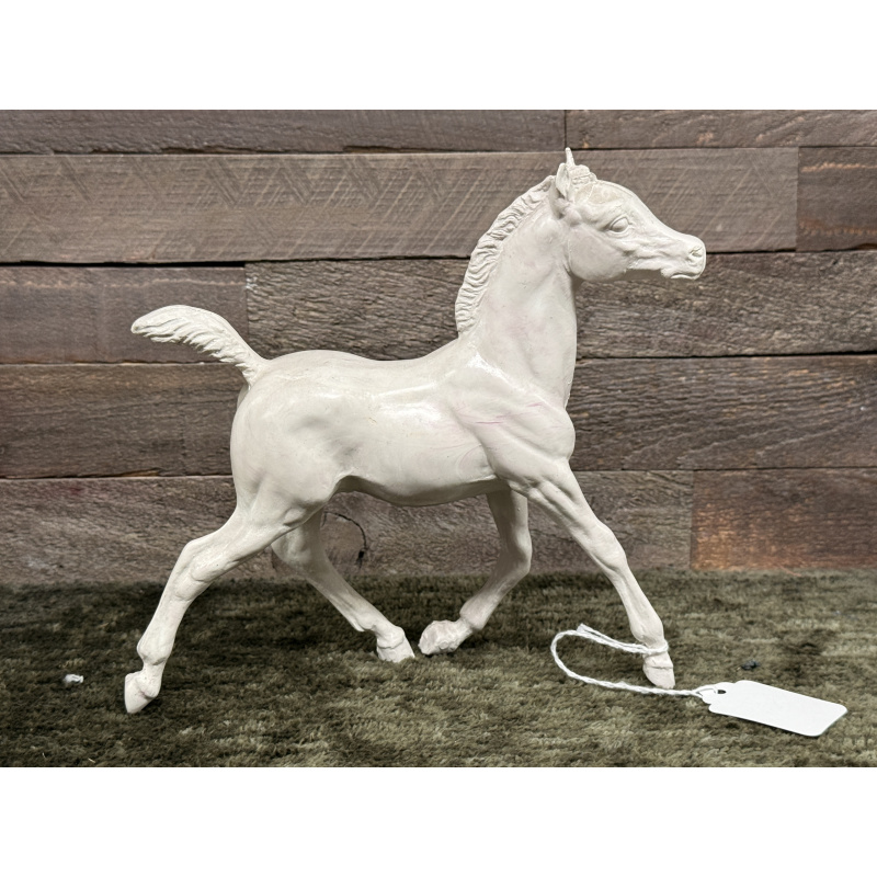 Breyer Stripped Horse Running Foal Pink Grey Swirled Plastic