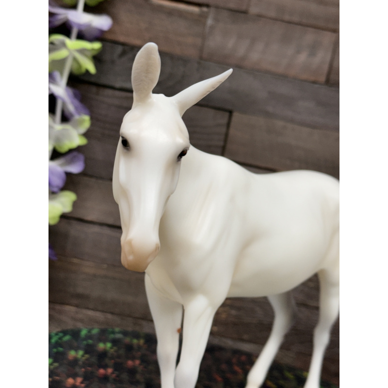 Breyer Custom Horse Traditional Molly Mule New Mold White Mule Points Matte