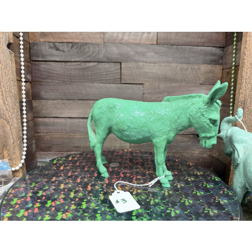 Breyer Stripped Horse Donkey Lighter Marbled Green Plastic #3
