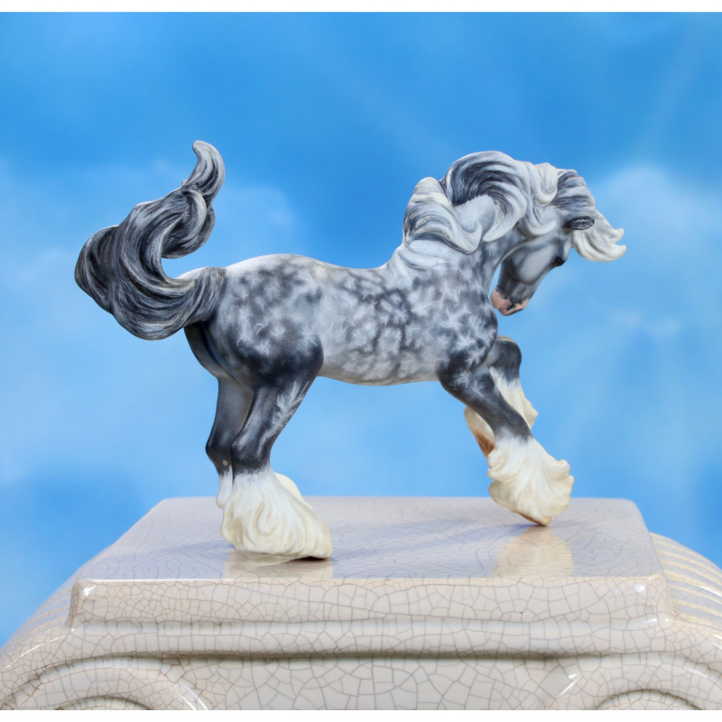 Custom Breyer Flashy Dapple Gray Stablemate Gypsy Vanner