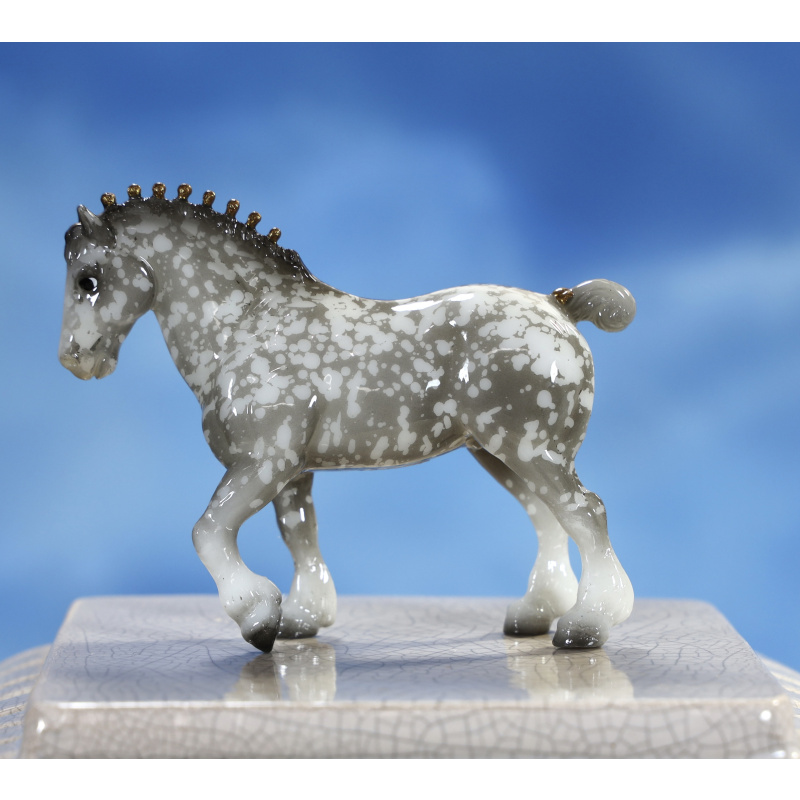OF Plastic Glossy Duke Dapple Gray Stablemate 2020 Collector Club