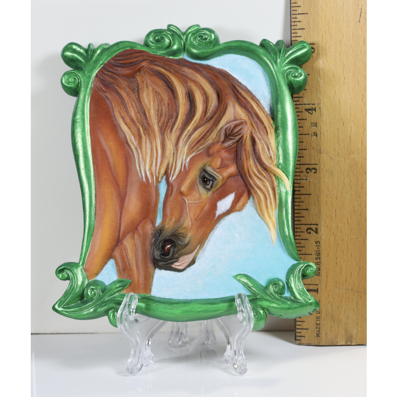 Gorgeous Chestnut with Shimmering Green Metallic Frame