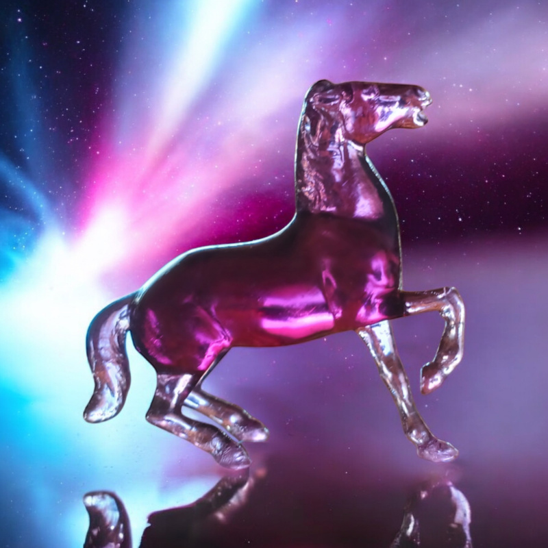 Hartland horse Mini high gloss purple Trigger   free shipping