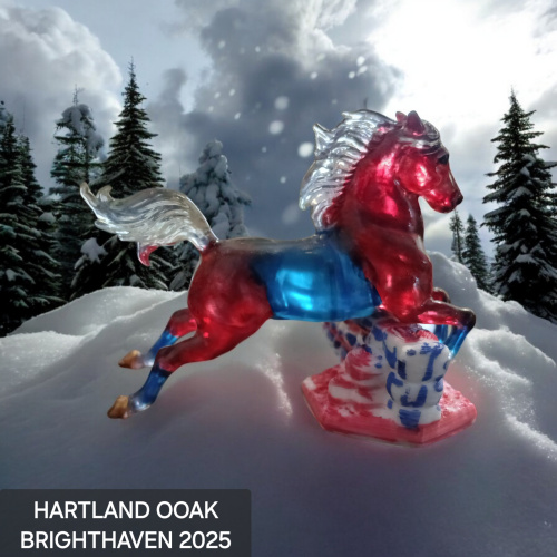 Hartland horse OOAK glossy Lippizan Brighthaven free shipping