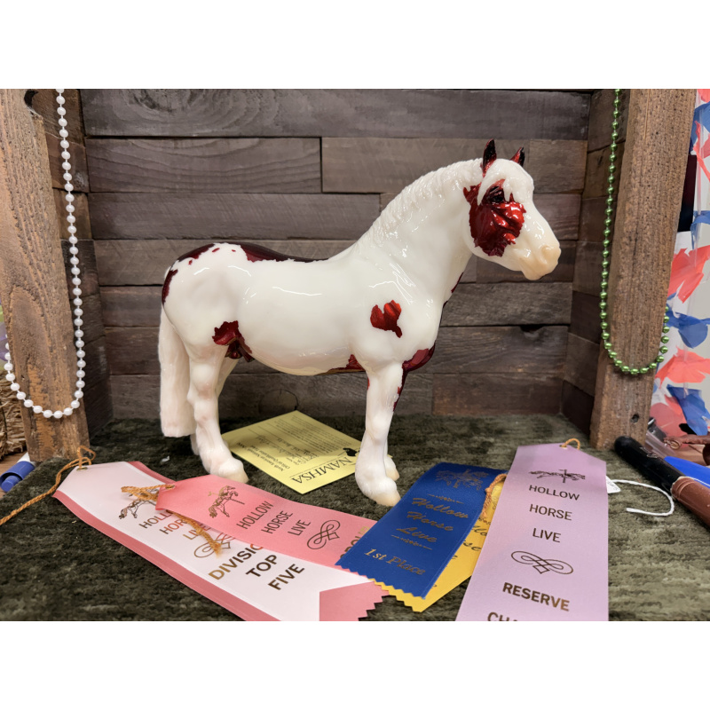 Breyer Custom Horse Traditional Georg Red Pinto King Of Hearts LSQ