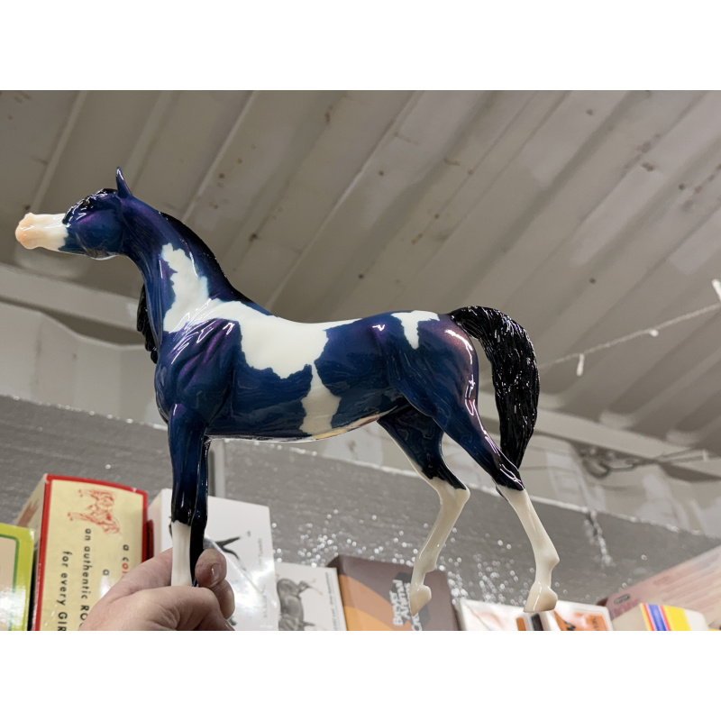 Breyer Custom Horse Traditional Show Strange Arabian Colorshift Blue Purple Paint