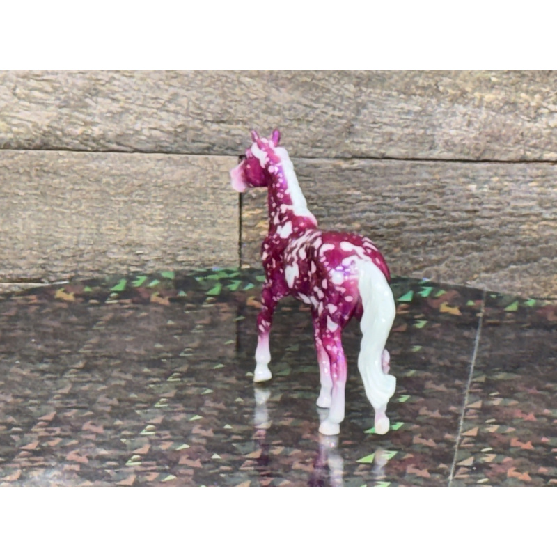 Breyer Custom Horse Stablemate Glossy Wild Dapple Glow Walking TB