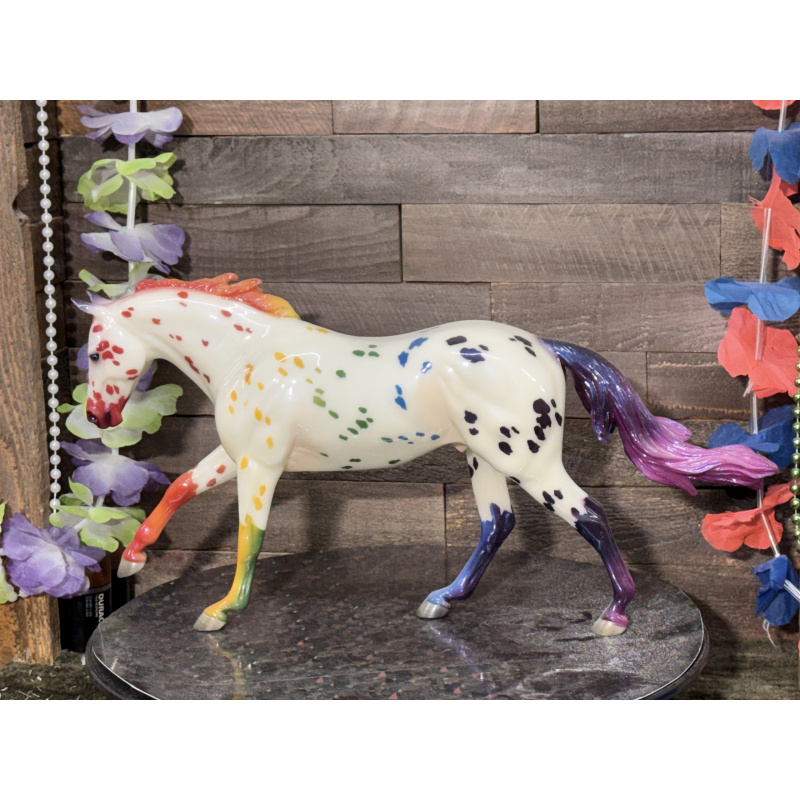 Breyer OF Horse 2021 Glossy Rainbow Appaloosa Breyerfest SR 7 Arts