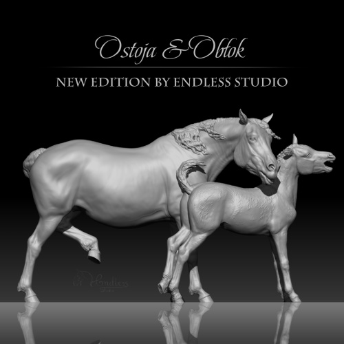 Ostoja & Oblok - Detailed 3D Print Hucul Pair