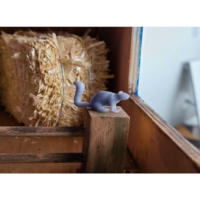 Conker the Squirrel - 1:9 Scale 3D Printed Resin Squirrel for Barns and Dioramas