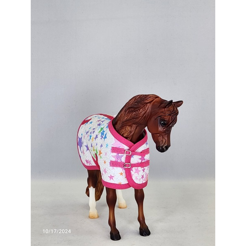 Sparkly Pastel Stars Stable Blanket  SB0358
