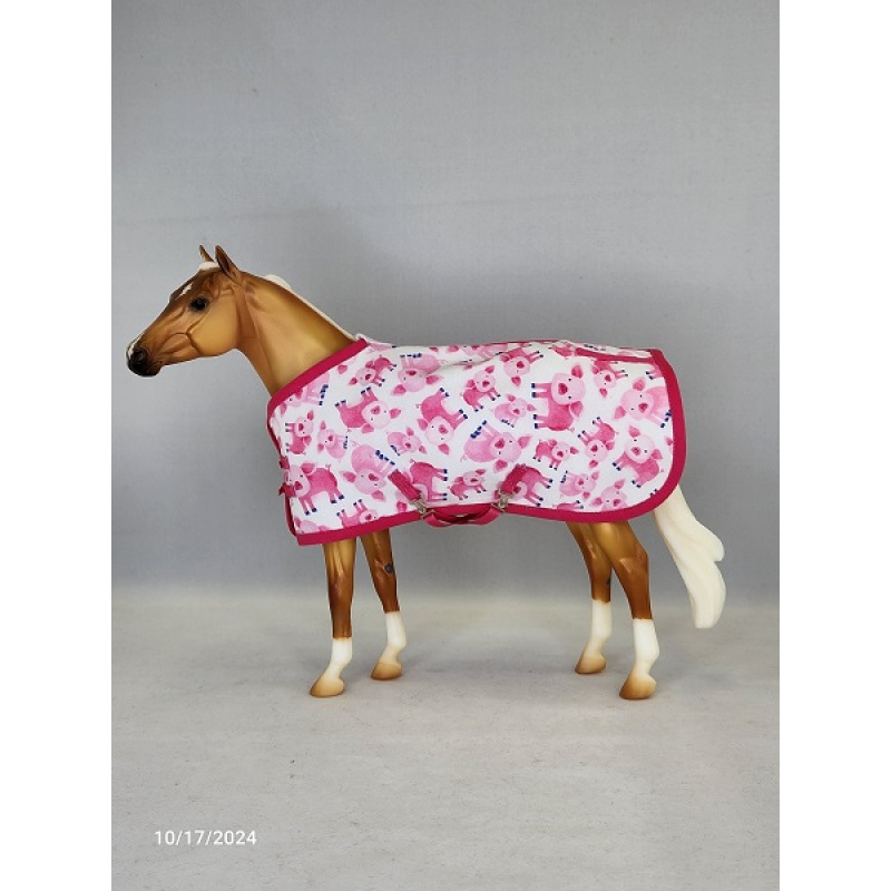 Pink Piggies Stable Blanket  SB0355