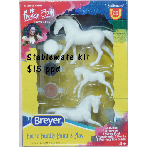Breyer Stablemate Paint & Play Horse Family Kit