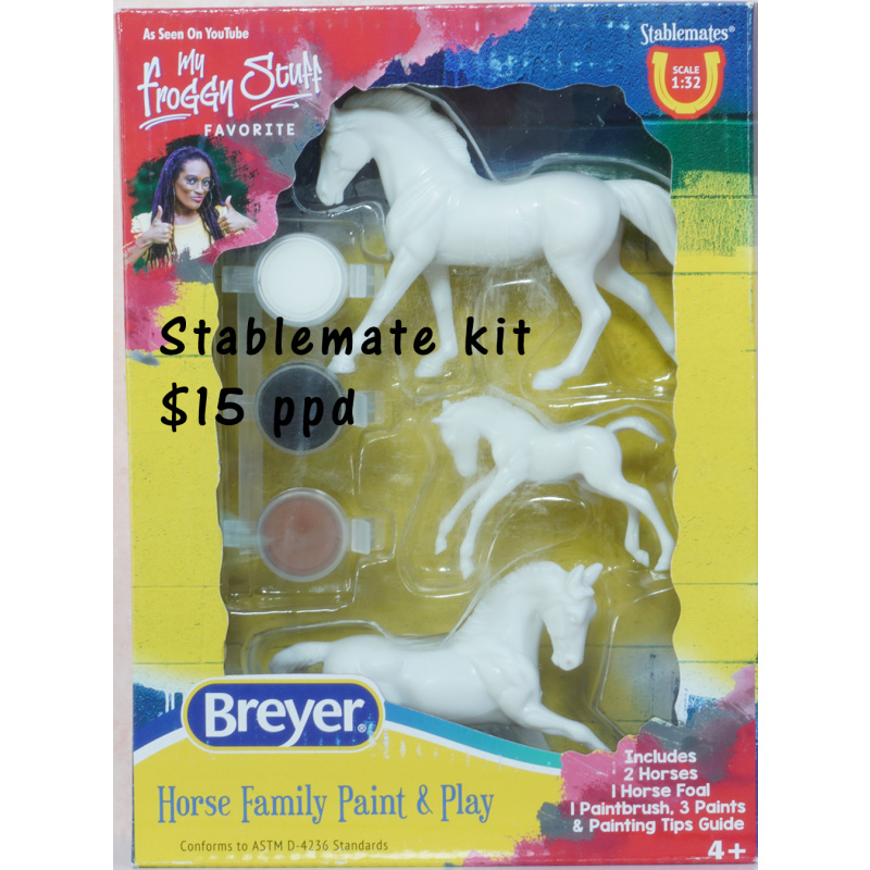 Breyer Stablemate Paint & Play Horse Family Kit