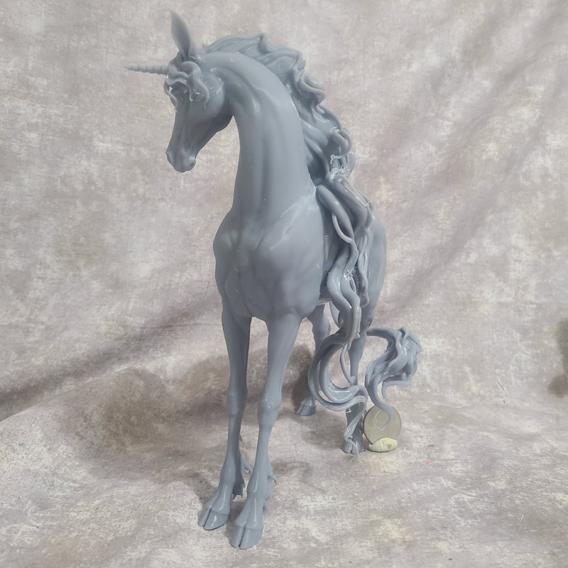 3D Printed Unicorn Mare Small Traditional Scale