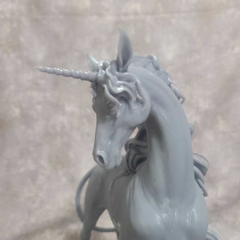 3D Printed Unicorn Mare Small Traditional Scale