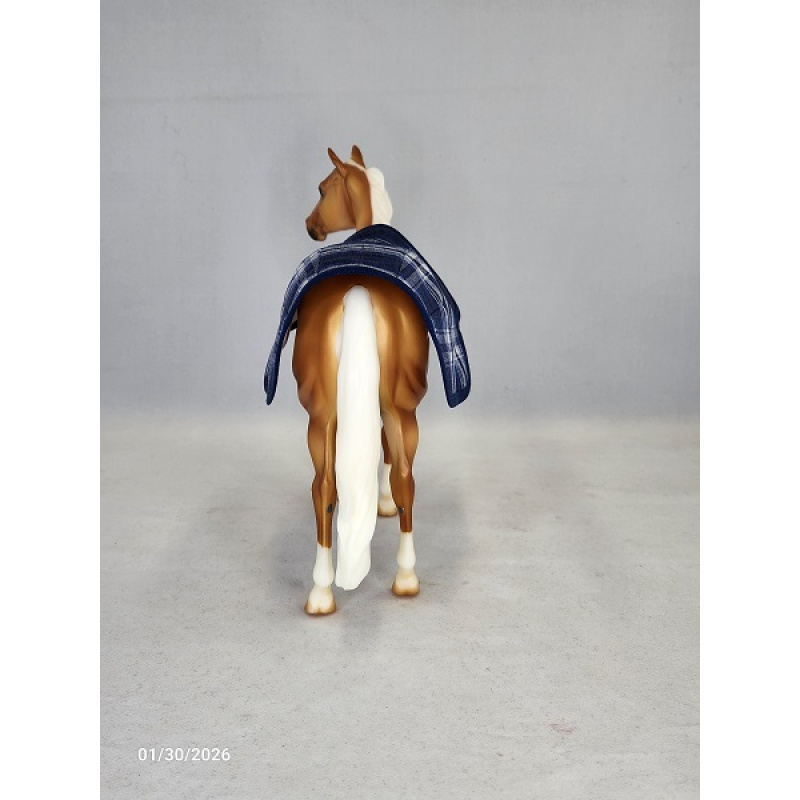 Navy Plaid Riding Blanket  RB002