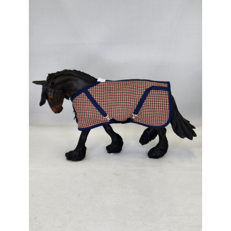 Blue/Tan/Red Plaid Stable Blanket  SB0436