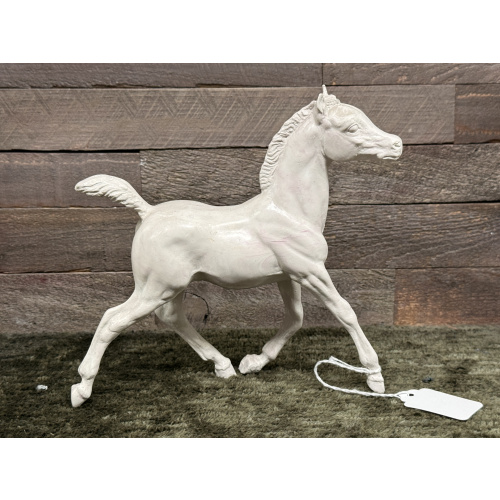 Breyer Stripped Horse Running Foal Pink Grey Swirled Plastic