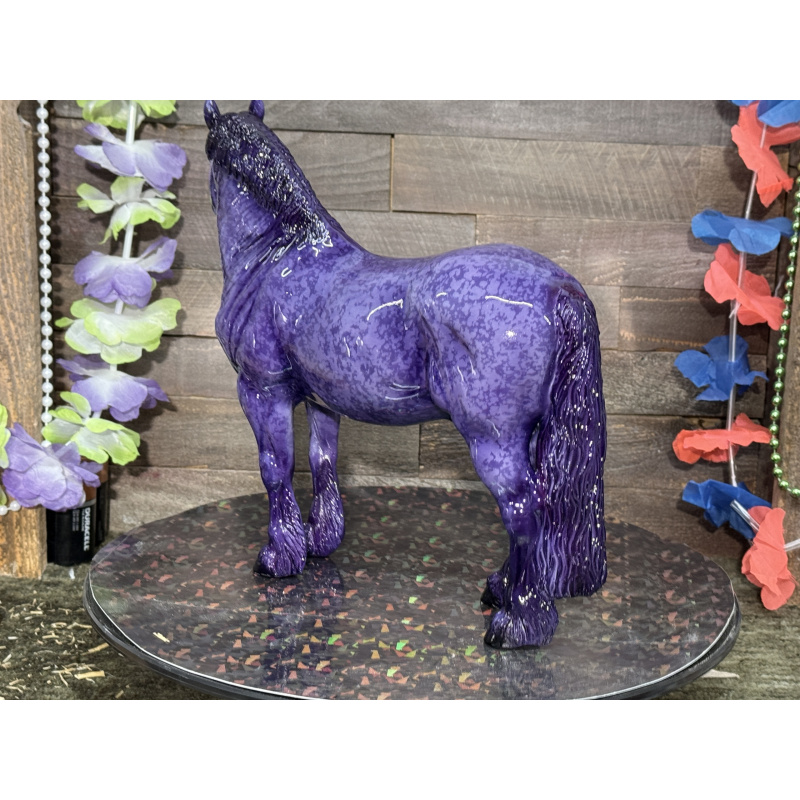 Breyer Custom Horse Traditional Georg Purple Resist Dapple Purple