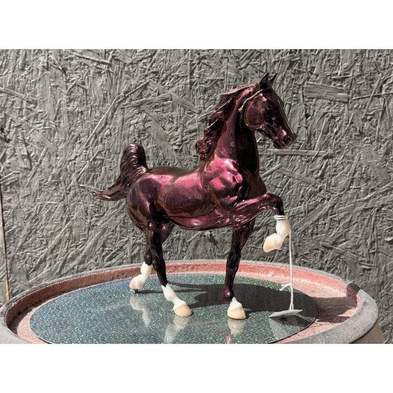 Breyer Custom Model Horse Vintage 5 Gaiter Colorshift Red Blue Black Gold &