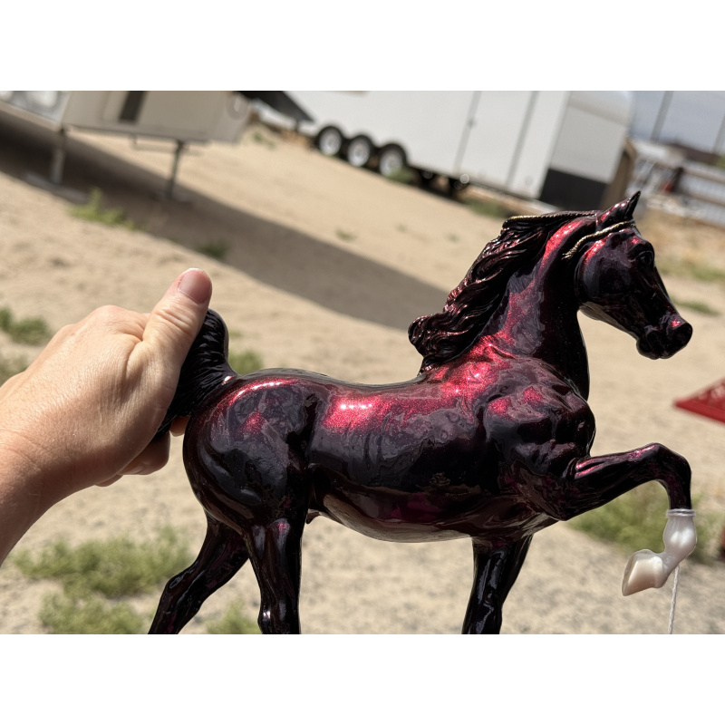 Breyer Custom Model Horse Vintage 5 Gaiter Colorshift Red Blue Black Gold &