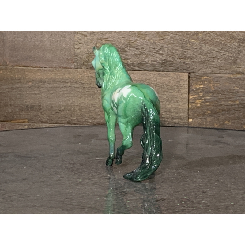 Breyer Custom Horse Stablemate Glossy Andalusian St Patties Day Mold Marbled