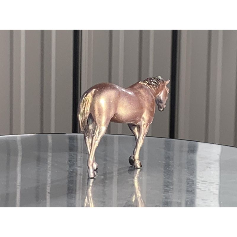 Breyer Custom Horse Indian Pony Glossy Colorshift Paint Rose Gold