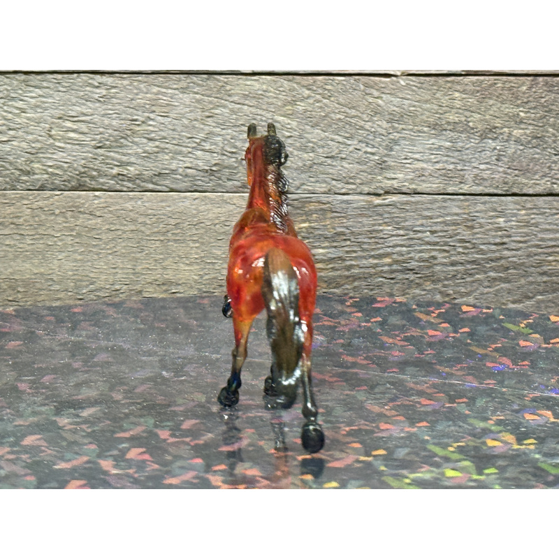 Breyer Custom Horse Stablemate Glossy Clearware Yellow Red Tortoise TWH Mold