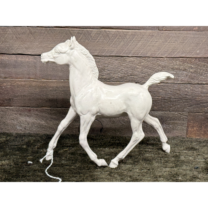 Breyer Stripped Horse Running Foal Pink Grey Swirled Plastic