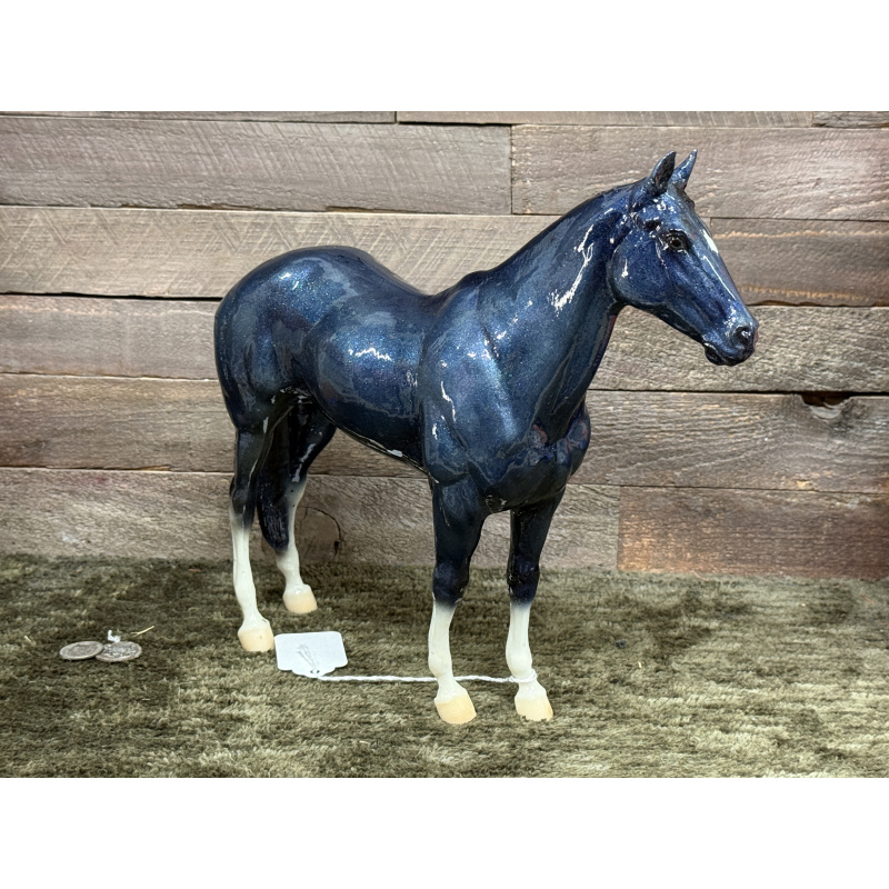 Breyer Custom Model Horse Boyla Blue With Sparkles