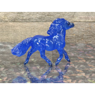 Breyer Custom Horse Stablemate Glossy Blue Shetland Pony Clearware