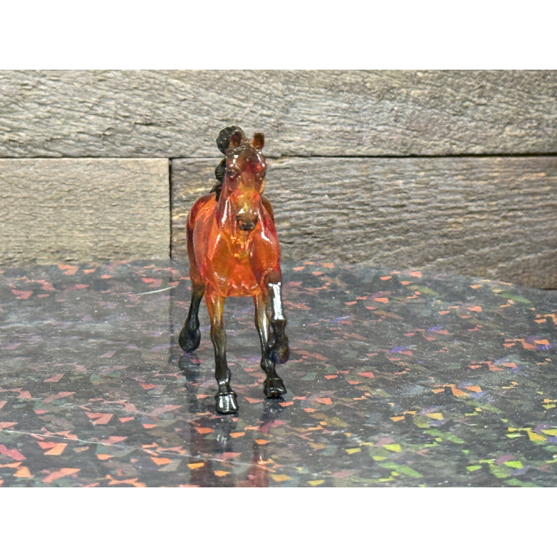 Breyer Custom Horse Stablemate Glossy Clearware Yellow Red Tortoise TWH Mold