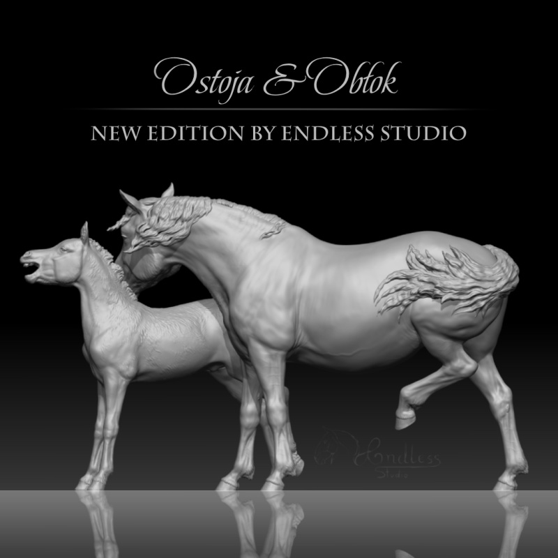 Ostoja & Oblok - Detailed 3D Print Hucul Pair