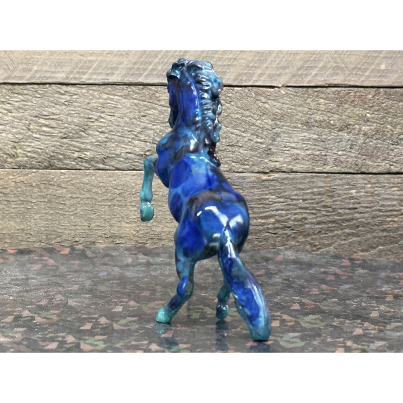 Breyer Custom Horse Stablemate Glossy Brio Multi Blues Marbled Ink