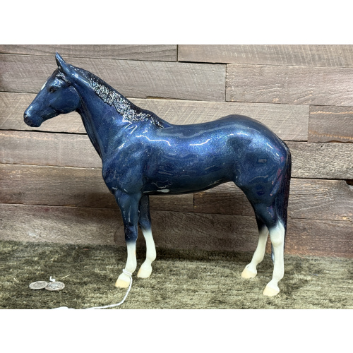 Breyer Custom Model Horse Boyla Blue With Sparkles