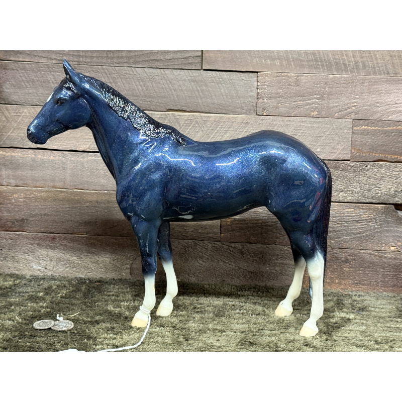 Breyer Custom Model Horse Boyla Blue With Sparkles
