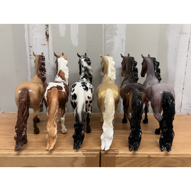 Breyer OF Model Horse BF Scandi Surprise GLOSSY Appy Bay Roan Gold Pinto Champagne