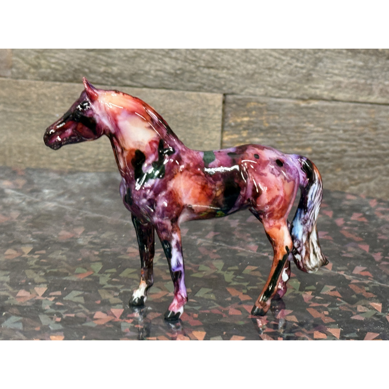 Breyer Custom Horse Stablemate Glossy Link Marbled Many Colors Glow In Dark