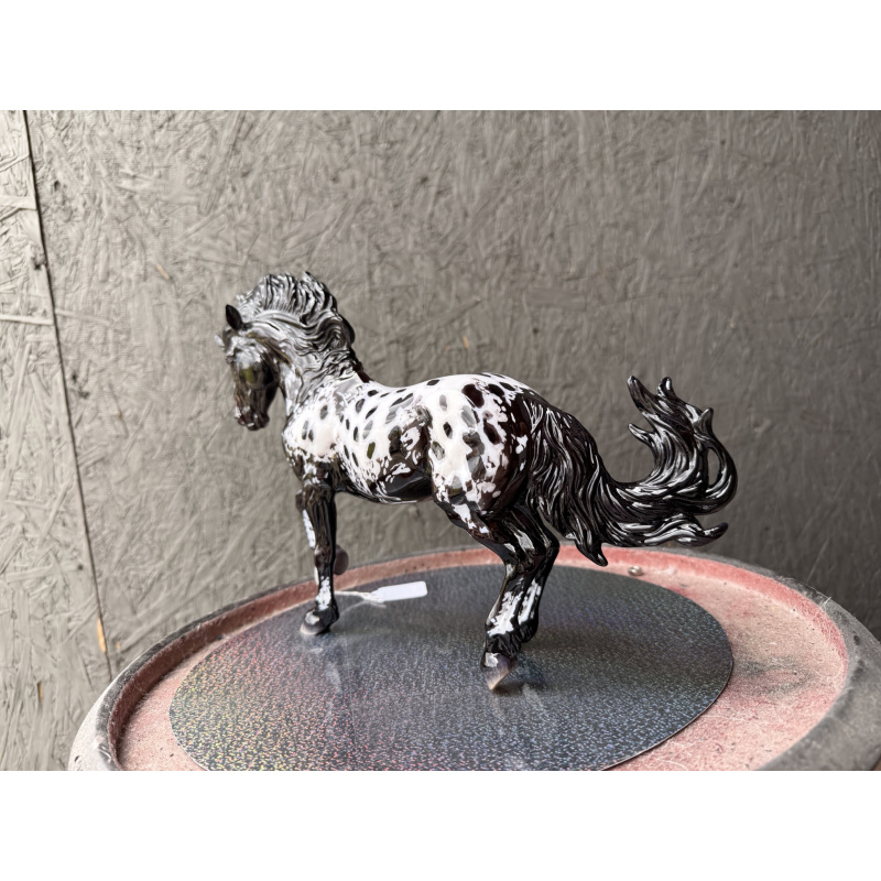 Breyer Custom Model Horse Fireheart Black Bay Full Blanket Appaloosa