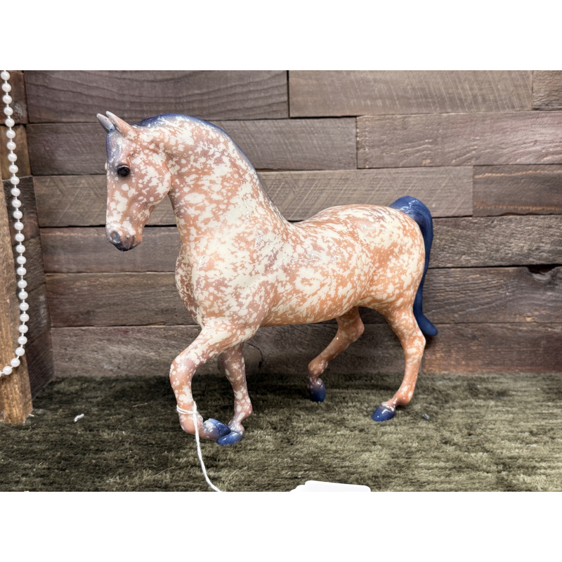Breyer Custom Horse Traditional Lipizzaner Irridescent Orange Dapple Blue Points