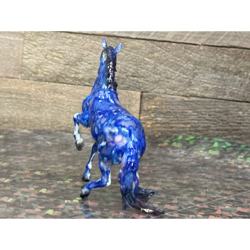 Breyer Custom Horse Stablemate Glossy Alborozo Ink Marbled Many Colors Glow In Dark