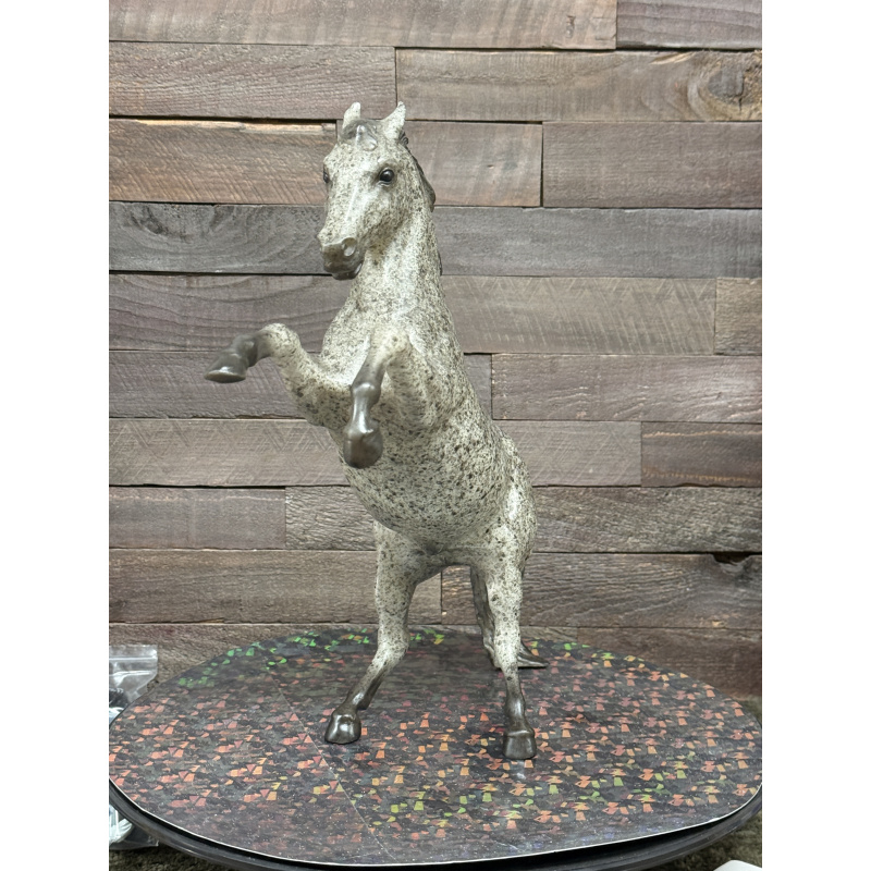 Breyer Custom Horse Traditional Fighting Stallion Vintage Style Grey Roan Test Pony