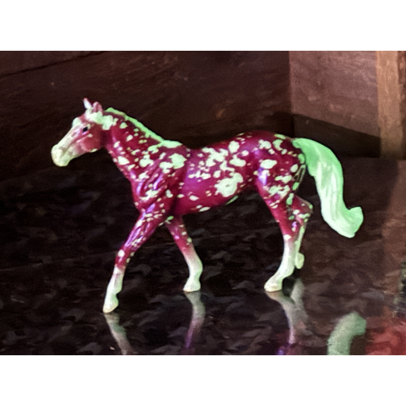 Breyer Custom Horse Stablemate Glossy Wild Dapple Glow Walking TB