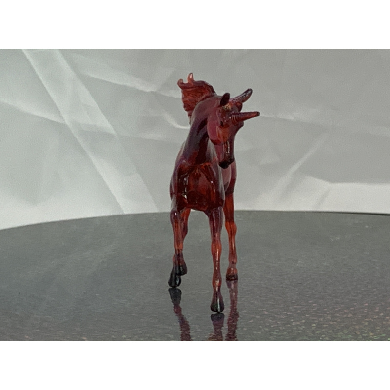 Breyer Custom Horse Magnolia Glossy Clearware Colorshift Red Green