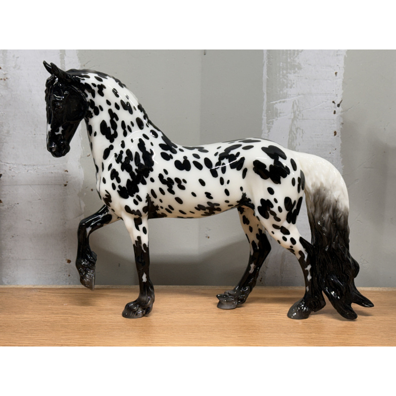 Breyer OF Model Horse BF Scandi Surprise GLOSSY Appy Bay Roan Gold Pinto Champagne