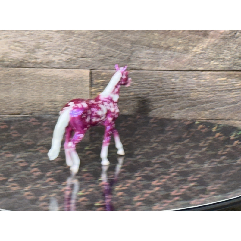 Breyer Custom Horse Stablemate Glossy Wild Dapple Glow Walking TB